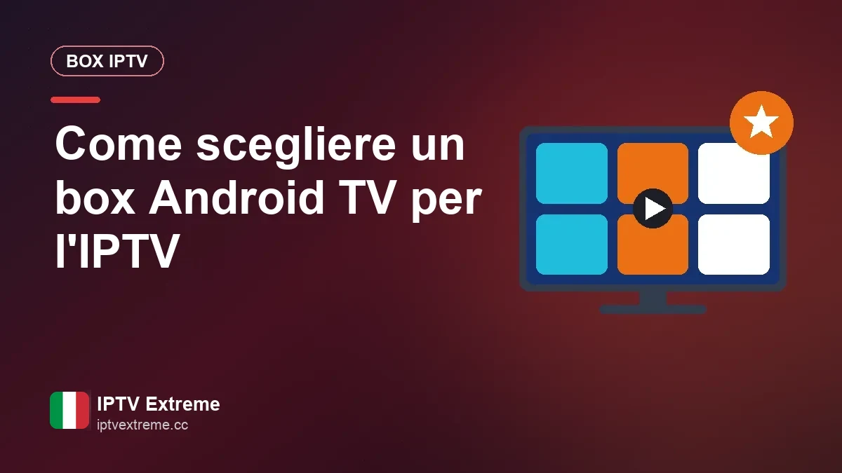 Box Android TV per l'IPTV: come scegliere quello giusto Un box Android TV e il suo telecomando davanti a un televisore