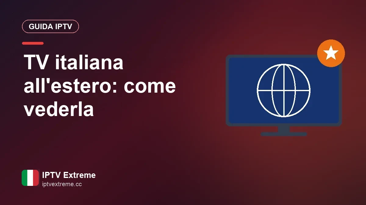 Famiglia italiana che guarda la TV italiana via IPTV in una casa all'estero
